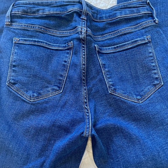 Women's Old Navy‎ Rockstar Super Skinny High Rise Denim Blue Jeans Size 2 - Picture 4 of 4